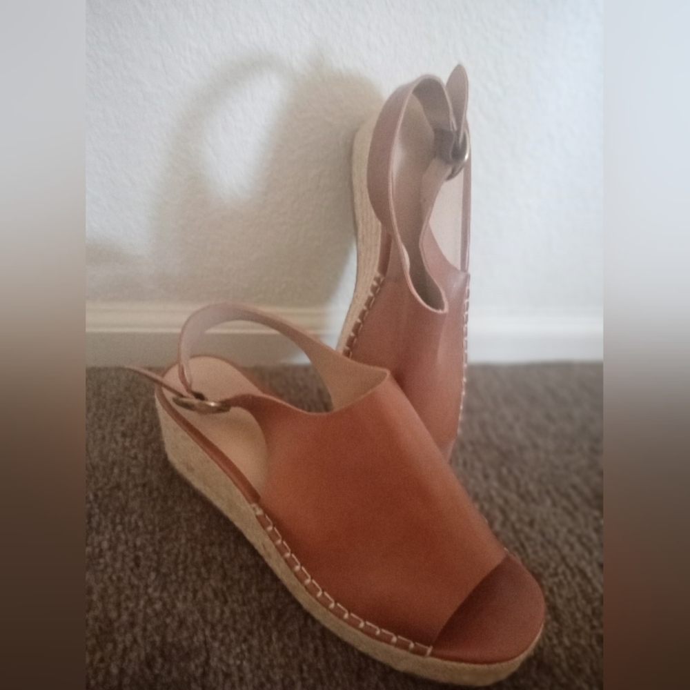 Peanut Butter Platform Sandles
